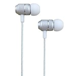 AMPLE® EARPHONES, SONY XPERIA E5, XPERIA E4, XPERIA E3, XPERIA E1, XPERIA E Wired Bass Stereo In-ear Headphone Earphone Headset Earbuds with Remote and Mic Microphone with 3.5mm Jack (WHITE)
