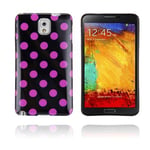 Samsung Polka Dots (svart+rosa) Galaxy Note 3 Skal