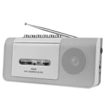 YourBooy Cassette Player,Retro Radio Cassette Player and Recorder with AM/FM Radio Analogue Tuning, Built-In Microphone/Battery/Mains Powered,White