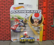 Hot Wheels Die Cast Car - Super Mario - Mariokart - Toad