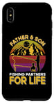 Coque pour iPhone XS Max Père-fils Partenaires de pêche pour la vie rétro assortis