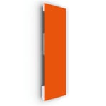 ILO - Radiateur Soufflant Mural - 1750W - +28 Motifs- Extra Plat, Verre- IP44 - Vertical- Programmable - Orange