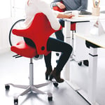 HÅG Capisco 8106 - ergonominen toimistotuoli 265 mm Ei Musta Harmaa (EXR081)