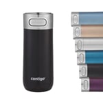 Contigo Luxe Autoseal Travel Mug, Stainless Steel Thermal Mug, Vacuum Flask, Leakproof Tumbler, dishwasher safe, Coffee Mug with BPA Free Easy-Clean Lid, Licorice 360 ml