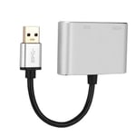 Adaptateur USB 3.0 vers HDMI / VGA Convertisseur double affichage 1920 * 1080 pour Mac Os / Windows 8/7 / XP 32/64 bits