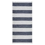 KM Carpets Sund Trasmatta Havsblå 75x220