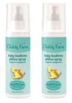 2 x Childs Farm Baby Bedtime Pillow Sprays. Sensitive Skin Formula. 100 ml Size.