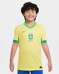 Brazil 2024 Stadium Home Older Kids' Nike Dri-FIT Football Replica Shirt