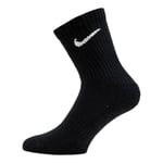 Nike SX7673-010 Everyday Cushioned Socks Unisex BLACK/WHITE Size XL