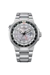 Eco-Drive Promaster Gmt Stainless Steel Classic Watch - Bj7140-53A