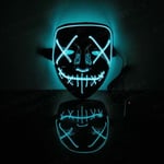 Het Halloween-mask LED-festmasker The Purge Election Year Stora roliga masker Festival Cosplay Kostymtillbehör Glow