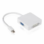 3 in 1 Mini DP Display Port to HDMI VGA DVI Adapter Converter For MacBook Pro UK