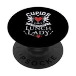 Romantic Lunch Lady Cupid's Favorite Valentines Day Quotes PopSockets Swappable PopGrip