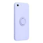 Forcell iPhone 7/8/SE (2020/2022) Skal Silikon Ring - Violett - TheMobileStore iPhone 7 tillbehör
