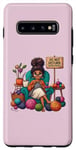 Coque pour Galaxy S10+ Sewing Knitter Knitting Don't Disturb Knitting In Progress