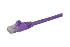 StarTech.com 50cm CAT6 Ethernet Cable, 10 Gigabit Snagless RJ45 650MHz 100W PoE Patch Cord, CAT 6 10GbE UTP Network Cable w/Strain Relief, Purple, Fluke Tested/Wiring is UL Certified/TIA - Category 6 - 24AWG (N6PATC50CMPL) - netværkskabel - 50 cm - lilla