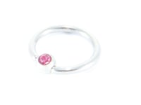 Bröstpiercing CBR med rosa sten