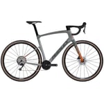 Ridley Bikes Kanzo Fast GRX Carbon Gravel Bike - 2023 Battleship Grey / Dove Orange Medium Grey/Dove/Orange