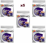 TASSIMO Cadbury Coffee Pods Hot Chocolate Pods T Discs 5 Pack 40 Coffee Capsules