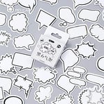 45 PCS/box Black And White Bubbles Paper Lable Stickers Crafts And Scrapbooking Decorative Lifelog Sticker Cute Stationery TZ74