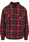 Urban Classics Skogshuggarjacka med teddyfoder (red/black,XL)