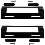 Door Handle Black 80-150mm for BOSCH NEFF SIEMENS GAGGENAU Fridge Freezer x 2