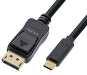 InLine USB-C til DisplayPort Kabel - 4K2K - Sort - 7.5 m