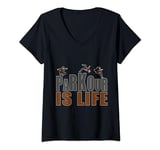 Womens Parkour Is Life,jump,run,high difficulty,Stimulate V-Neck T-Shirt