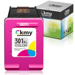 CKMY 301 XL Remanufactured for HP 301XL Ink Cartridges for HP Envy 4500 5530 4502 DeskJet 2540 1050 1000 1510 3050 2050 1010 2510 1512 3050a 2050a 1050a 4503 OfficeJet 2620 4630 Printer (1 Tri-Colour)