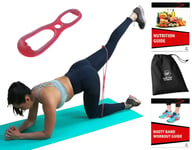 Sargoby Fitness Easy to Use Booty Band | Sculpt & Tone Your Bum Thighs with exercise band | Brazilian Butt Lift Resistance Band | Women’s workout eBook with pictures & exercise log
