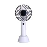 Usb Mini Fold Fans Electric Portable Hold Small Fans Originality Small Household Electrical Appliances Desktop Electric Fan 208x95x68mm-White
