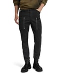 G-STAR RAW Men's Zip Pocket 3D Skinny Cargo Pants, Black (dk black D21975-D504-6484), 29W / 32L