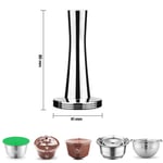 304Stainless Coffee Tamper Espresso Capsule Press Tool 41mm For Nespresso Vertuo