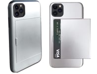 iPhone 11 PRO MAX Case with Card Holder Wallet. Protective Shockproof & Anti Scratch Case. Space Grey. (Also Available in Rose Gold) (Other Available Models 11/11 Pro/X/XR/8) from SR-UK