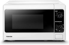 Toshiba 800w 20L Microwave Oven with Function Defrost and 5 Power Levels, White