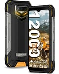 DOOGEE S89 Telephone Portable Incassable, 12000mAh/33W Smartphone Antichoc, 48MP Caméra Triple, LED Respiration, Écran 6.3" FHD+ 20MP Vision Nocturne, 8Go+128Go Helio P90 Android 12, NFC-Orange