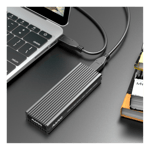 Externt M.2 SSD kabinett - NVMe - USB-C - Svart