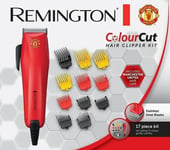 Remington HC5038 Corded Colour Cut Hair Clippers 17- Piece Mens Hair Cutting Kit