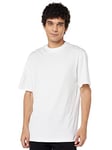 Urban Classics Men's Tall Tee Oversized Short Sleeves T-Shirt with Dropped Shoulders, 100% Jersey Cotton, White, 6XL