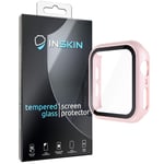 Inskin PC Case with Built-in Tempered Glass Screen Protector, fits Apple Watch SE, Series 6/5 / 4. 44mm. Pink.