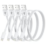 Iphone Charger Cable, 4Pack 3FT/1M Mfi Certified Lightning Cable Apple Fast Char