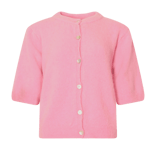 Noella Kae Ss Knit Cardigan - Blush Röd