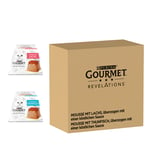 Gourmet Revelations Mousse till sparpris! - Mix: Lax + Tonfisk (96 x 57 g)