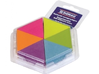 Donau Sticky pad, anteckningsblock, 43x50mm, 6x150 kort, neon (5901498044239)