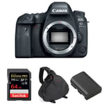 Canon EOS 6D Mark II Nu + SanDisk 64GB Extreme PRO UHS-I SDXC 170 MB/s + Canon LP-E6N + Sac | Garantie 2 ans