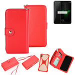 2in1 cover wallet + bumper for Xiaomi Black Shark Helo Phone protective Case red