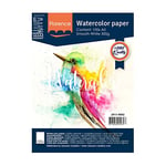 Florence Vaessen Creative Papier Aquarelle Pressé à Chaud A5, Blanc, 300 GSM, Qualité d'artiste, Surface Lisa, 100 Feuilles pour Peindre, Handlettering, Projets d'art et Plus Lisse, Set Pièces