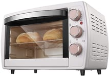 Toaster oven,20L Oven with Temperature Setting 70-230℃ and 0-60 Mins Timer,1200W Double-layer Glass Door Oven Oven White
