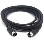 Tomost Long 8 PIN DIN CABLE Male to Male MIDI Extension Cord for Bang and Olufsen B&O PowerLink mk 2 BeoLab (3 Meter)