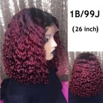 Bob Wig Lace Front Short Curly Hair 26 Inch 1b/99